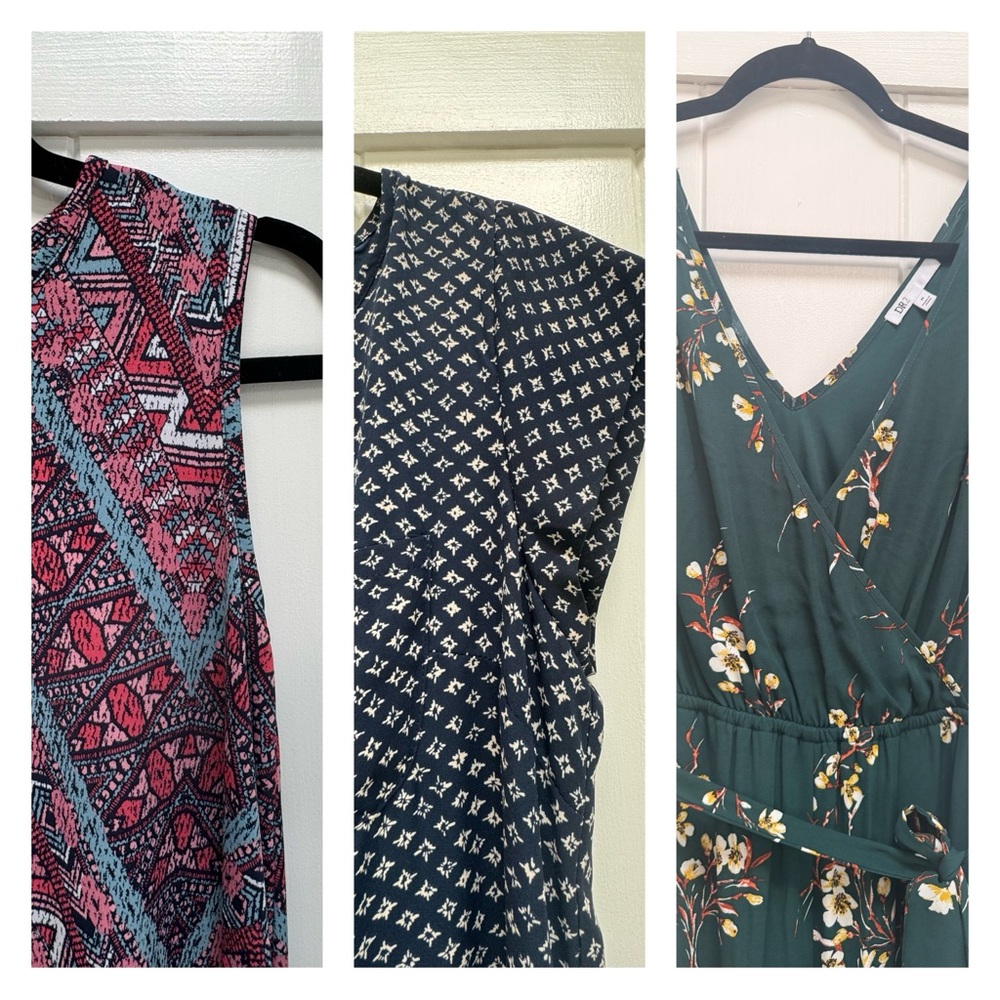 3 piece bundle 1 romper 2 dresses Cynthia Rowley Artisanny, DR 2